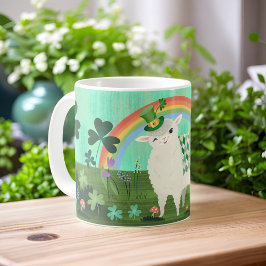 St. Patrick's Day Lucky Lamb Kaffeetasse