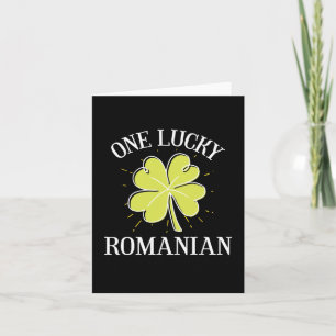 St Patricks Day Lucky Rumänisches Geschenk Karte