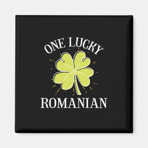 St Patricks Day Lucky Rumänisches Geschenk Magnet