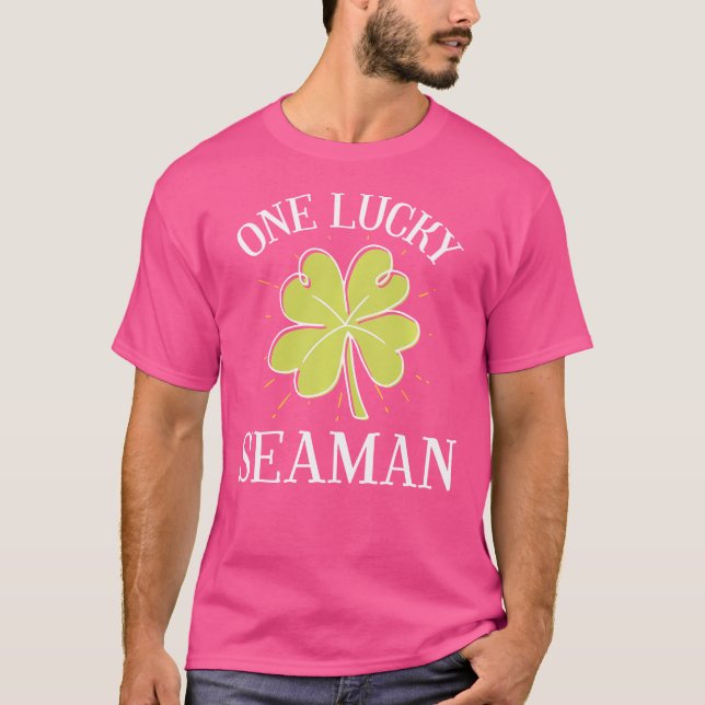 St Patricks Day Lucky Seaman T-Shirt (Vorderseite)
