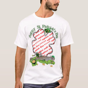 St Patrick's Day Lucky Squirrel Kleeblatt Rahmen T-Shirt