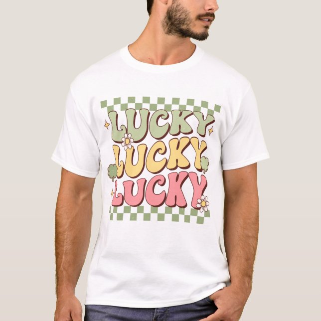 St Patrick's Day Lucky T-Shirt (Vorderseite)