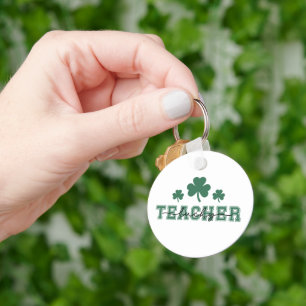 St. Patricks Day Lucky Teacher Schlüsselanhänger