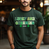 St Patrick's Day Lucky und charmanter T - Shirt