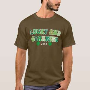 St Patrick's Day Lucky und charmanter T - Shirt