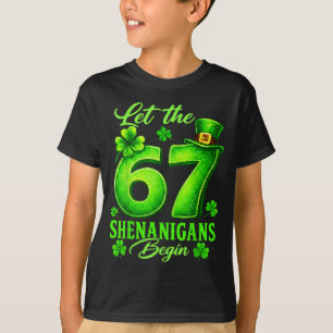 St patrick's day lustig sechs sieben Meme 67 6 7 J T-Shirt