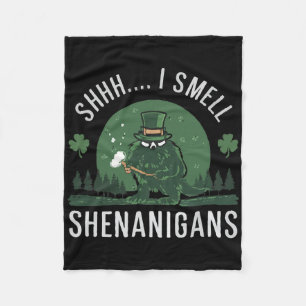 St. Patricks Day Lustig Shhh Ich rieche Schabernac Fleecedecke