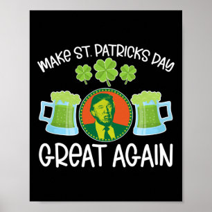 St. Patricks Day Lustige Grafik Irisch Amerikanisc Poster