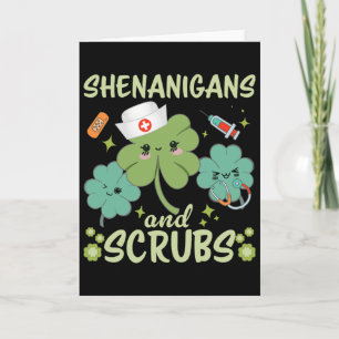 St. Patricks Day Lustige Shenanigans Scheuer St. P Karte