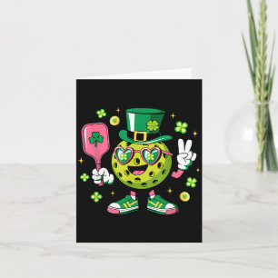 St. Patricks Day lustiger Glück-Pickleball-Hut iri Karte