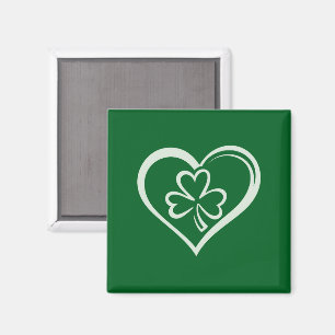 St. Patrick's Day Lustiger Shamrock Herz Irisch  Magnet