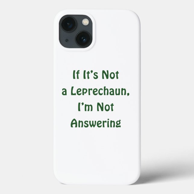 St. Patrick's Day, lustiger Text, Leprechaun Case-Mate iPhone Hülle (Rückseite)