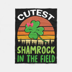 St Patricks Day Mädchen Kleinkind Süßester Shamroc Fleecedecke