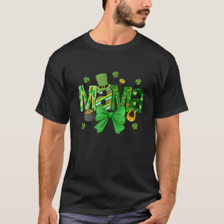 St Patrick's Day Mama Coquette Bow Mama Mutter T-Shirt