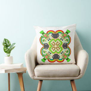 St Patrick's Day Mandala Kissen