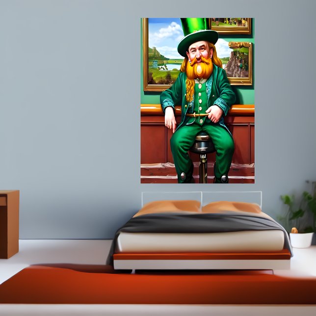 St. Patrick's Day Mann in grüner Kleidung | Art de Poster (Von Creator hochgeladen)