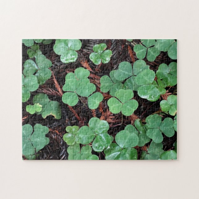 St Patrick's Day März Madness Clover Puzzle (Horizontal)