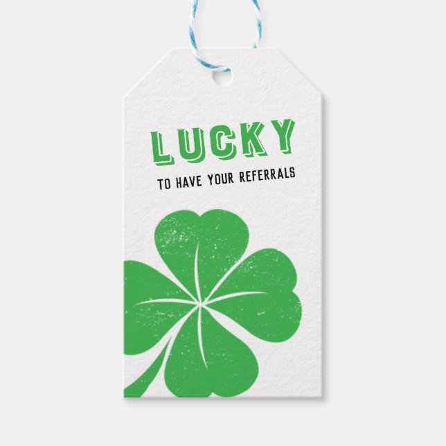 St Patrick's Day März Realtor Pop Geschenkanhänger (Vorderseite)
