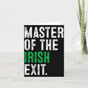 St. Patricks Day Meister des irischen Auszugs Iris Karte