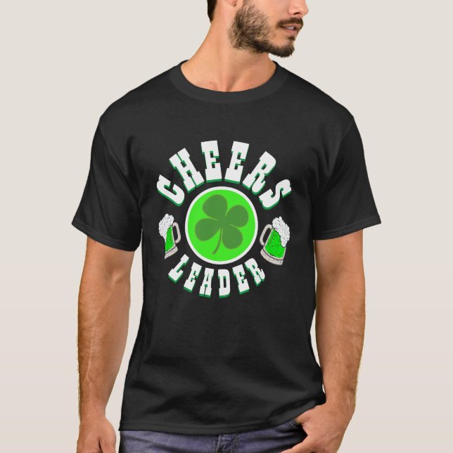 St Patrick's Day Mens Fashion CHEERS LEADER T-Shir T-Shirt (Vorderseite)