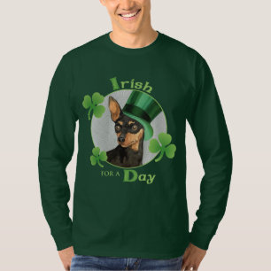 St. Patrick's Day Min Button T-Shirt