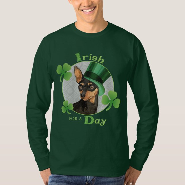 St. Patrick's Day Min Button T-Shirt (Vorderseite)