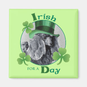 St. Patrick's Day Miniatur Poodle Magnet