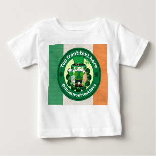 St. Patrick's Day mit einer glücklichen, Mit Augen Baby T-shirt