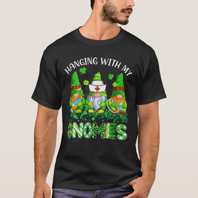 St Patricks Day mit meiner Gnomies Nurse Stet T-Shirt (Vorderseite)