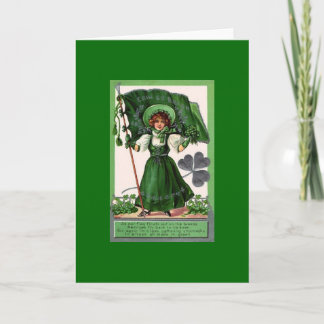St. Patricks Day mit Vintager Karte