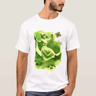 ST. PATRICK'S DAY MONDLADY MIT KLEEBLÄTTERN MONOGR T-Shirt