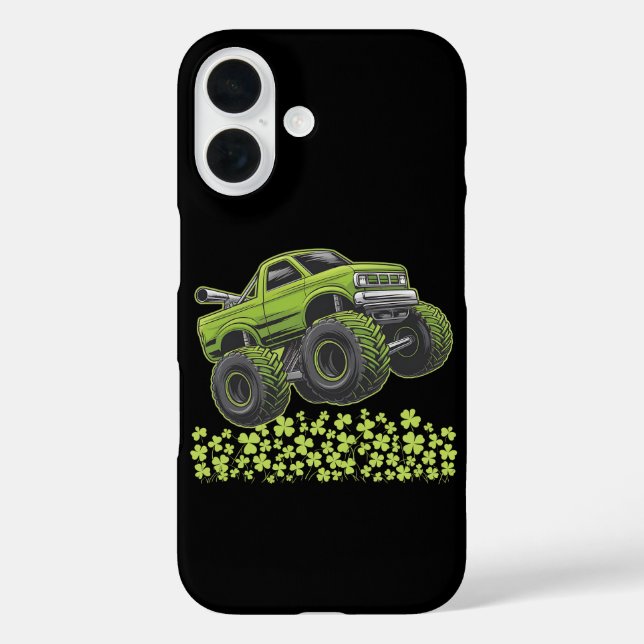 St Patrick's Day Monster Truck Lucky Kleeblatt Case-Mate iPhone Hülle (Rückseite)