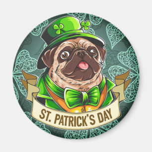 St. Patrick's Day Mops Magnet