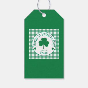 St Patricks Day NAME Irisches Kleeblatt Grün Häkch Geschenkanhänger