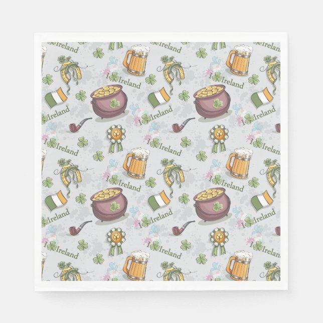 St. Patrick's Day Napkins Serviette (Vorderseite)