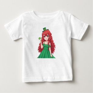 St. Patrick's Day niedlich, Irish Anime Klasse Baby T-shirt