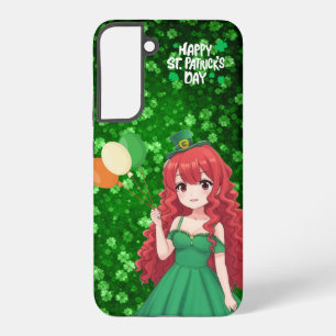 St. Patrick's Day niedlich, Irish Anime Klasse Samsung Galaxy Hülle
