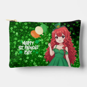 St. Patrick's Day niedlich, Irish Anime Klasse Zubehörtasche