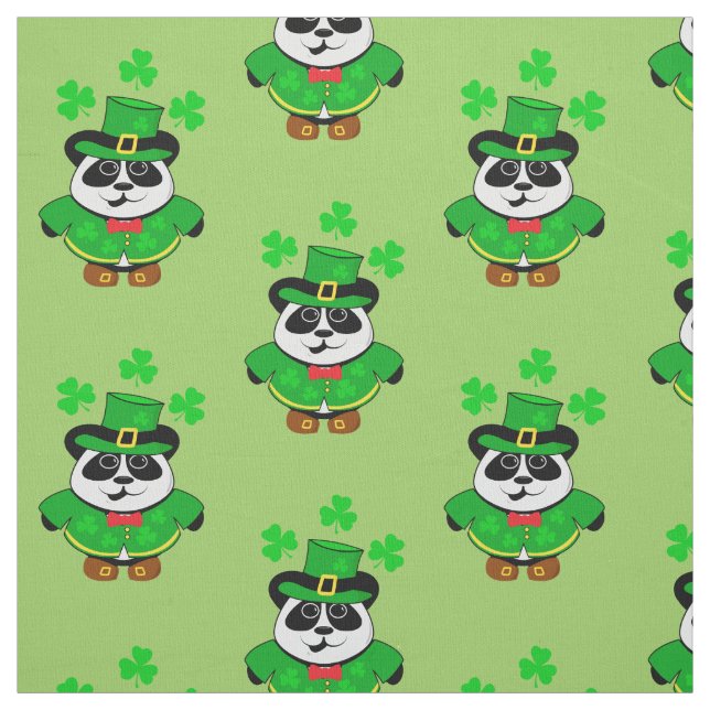 St Patricks Day Niedlich Leprechaun Stoff (Muster)