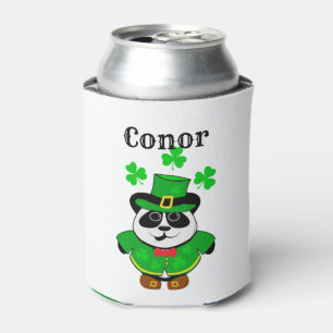 St. Patrick's Day Niedlich Panda Bear Personalisie Dosenkühler
