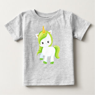 St. Patrick's Day, Niedliches Einhorn, magisches E Baby T-shirt