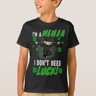 St. Patrick's Day Ninja Luck Green Kids Geschenkha T-Shirt
