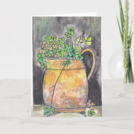 St. Patrick's Day Notecards with Shamrocks Dankeskarte