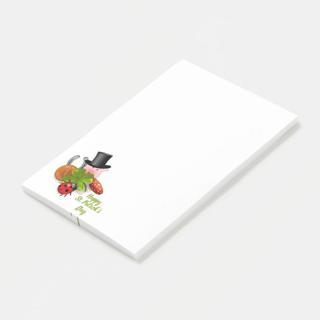 St. Patrick's Day Notes Post-it Klebezettel (angewinkelt)