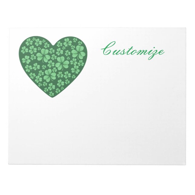 St. Patrick's Day Notizblock (Vorderseite)