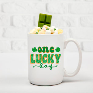 St. Patrick's Day One Lucky Boy Green Clover Kaffeetasse