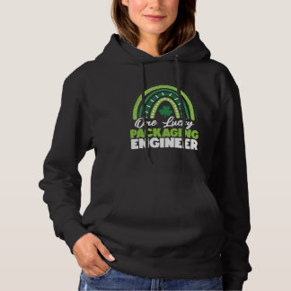 St Patricks Day One Lucky Packaging Engineer Hoodie