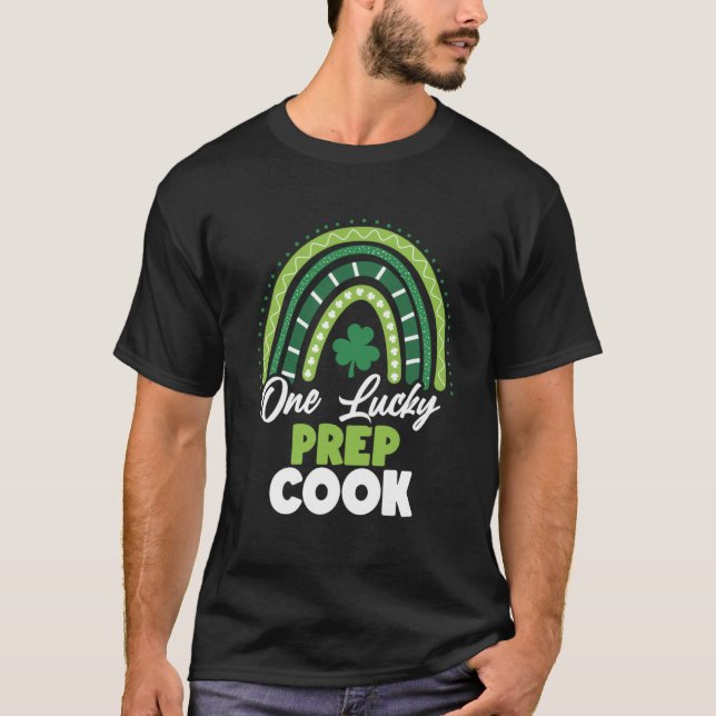 St Patricks Day One Lucky Prep Cook T-Shirt (Vorderseite)