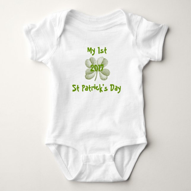 St Patrick's Day Onsie für das Baby Strampler (Vorderseite)