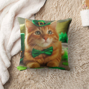 St Patrick's Day Orange Tabby Kissen